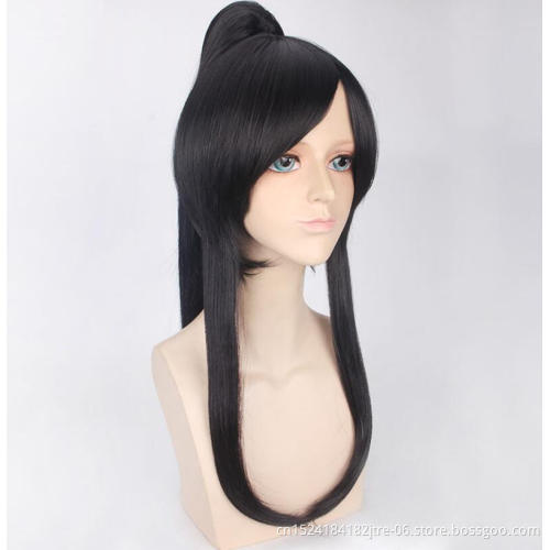 factory wholesale ponytail wig with bang, cosplay ponytail wig in stock